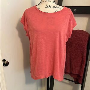 Easel Hi Lo Pink Pullover Casual Top Bohemian Comfy Contemporary Brand New